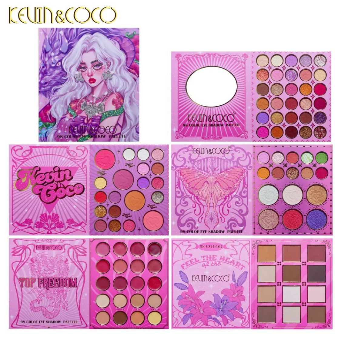 Kevin and coco 98 eyeshadow colors