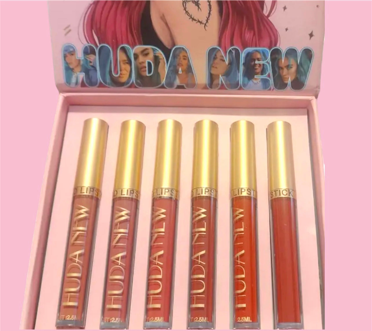 Matte lipgloss set 6