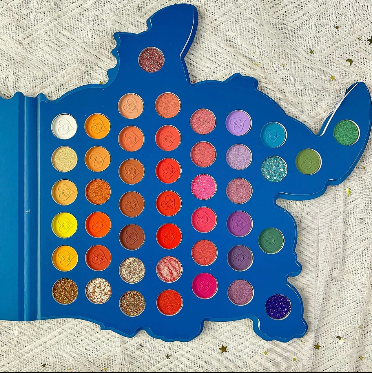 Blue stitch eyeshadow palette