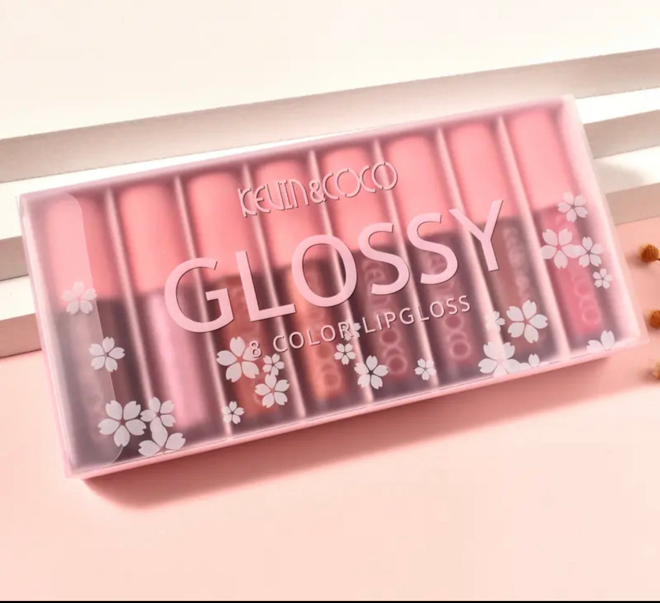 set 8 lipgloss glossy