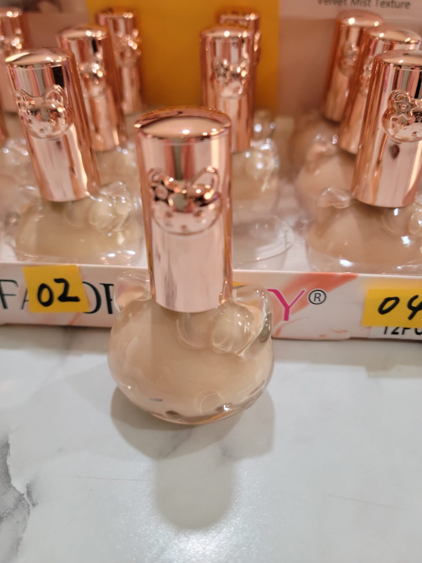 Hk glass container liquid foundation