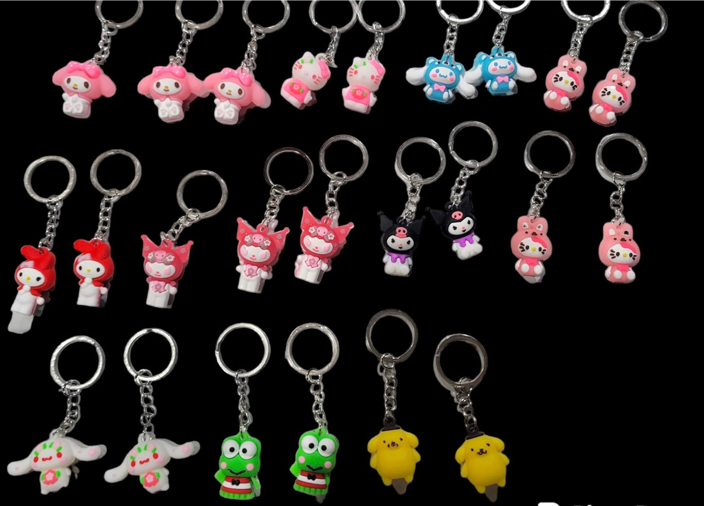 Random keychains Hk and friends