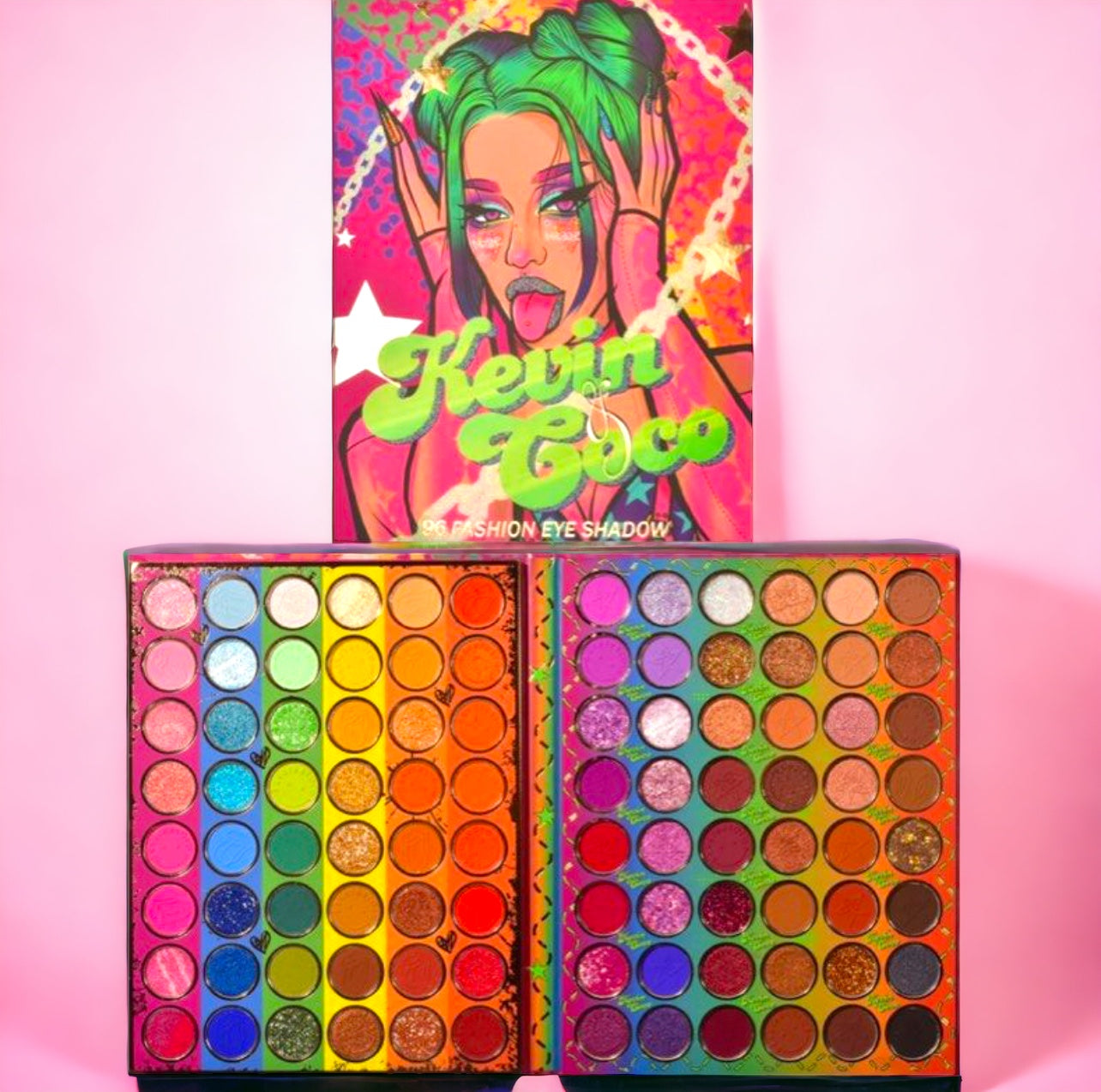 Cardi B Kevin and coco 96 colors eyeshadow